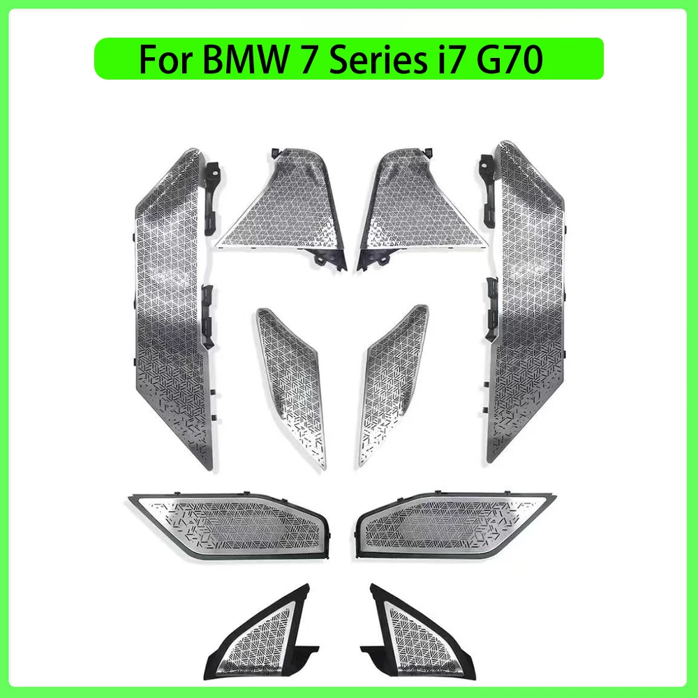 Комплект для улучшения аудиосистемы для BMW 7 серии i7 G70, среднечастотный твитер, HiFi стереосистема, светодиодная подсветка динамиков, декоративные накладки для тюнинга.
Комплект для улучшения аудиосистемы для BMW 7 серии i7 G70, среднечастотный твитер, HiFi стереосистема, светодиодная подсветка динамиков, декоративные накладки для тюнинга.