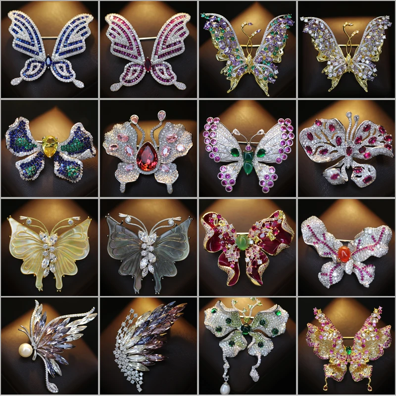 Luxury Micro Inlaid Zircon Red Corundum Crystal Butterfly Brooch Classic Design Insect Corsage Coat Suit Elegant Accessories Pin
Luxury Micro Inlaid Zircon Red Corundum Crystal Butterfly Brooch Classic Design Insect Corsage Coat Suit Elegant Accessories Pin