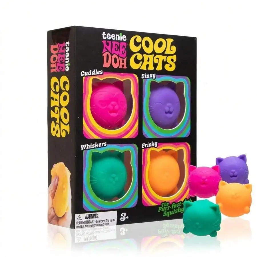 4 Pack Cool Cats Squishy Sugar Ball, Slow Rising Squeeze Fidget Sensory Stress Relief
4 Pack Cool Cats Squishy Sugar Ball, Slow Rising Squeeze Fidget Sensory Stress Relief