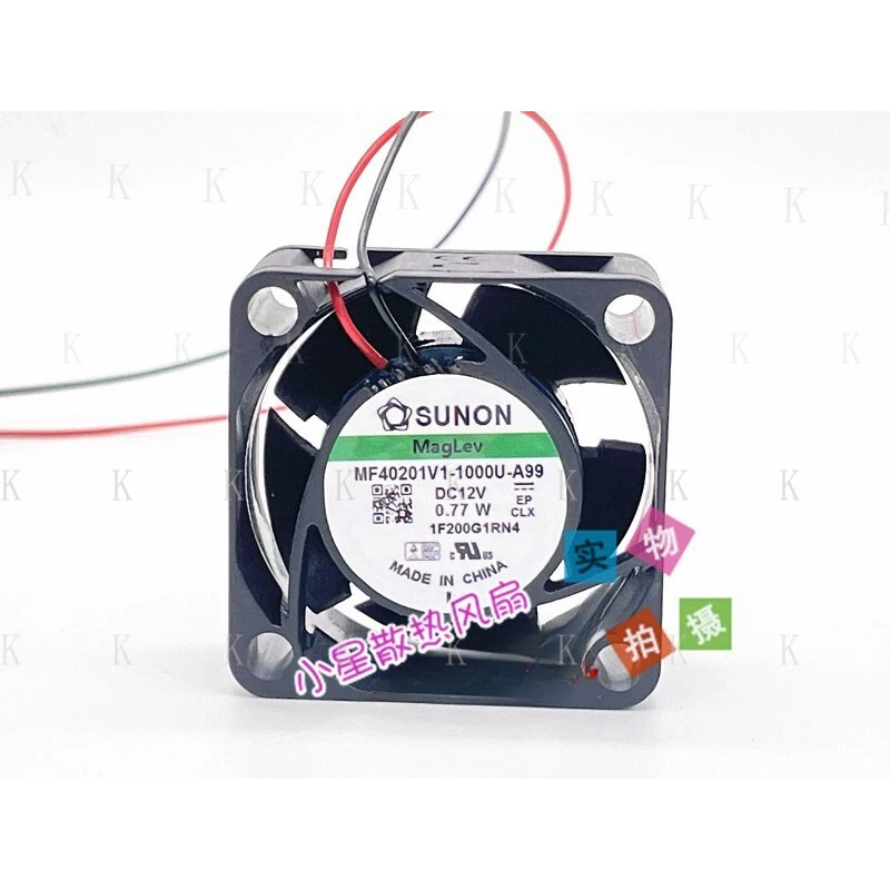 C FOR New SUNON4CM MF40201V1-1000 wbr/ U-A99 12V 0.77W 2-wire silent cooling fan
C FOR New SUNON4CM MF40201V1-1000 wbr/ U-A99 12V 0.77W 2-wire silent cooling fan