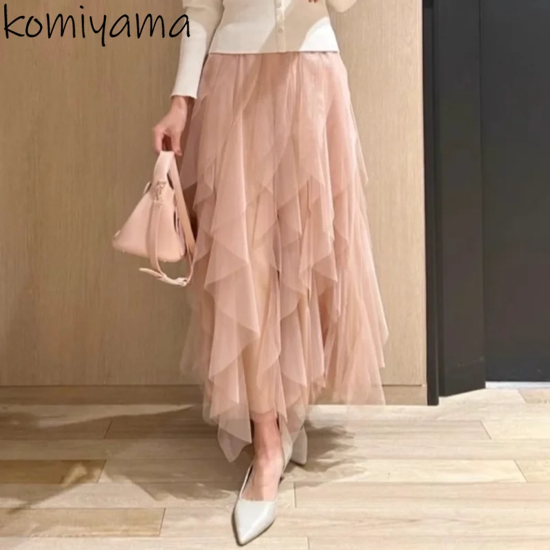 High Waist A-line Skirts Irregular Mesh Skirt Japan Style Fairy Ropa De Mujer Elegant Faldas Summer 2025 New Woman Clothing
High Waist A-line Skirts Irregular Mesh Skirt Japan Style Fairy Ropa De Mujer Elegant Faldas Summer 2025 New Woman Clothing