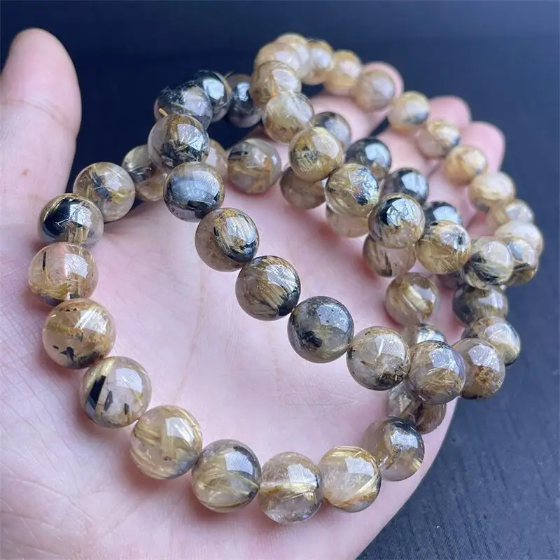 10MM Natural Rutilated Quartz Bracelet Handmade Crystal Quartz Jewelry Stretch Bangle Children Birthday Gift
10MM Natural Rutilated Quartz Bracelet Handmade Crystal Quartz Jewelry Stretch Bangle Children Birthday Gift