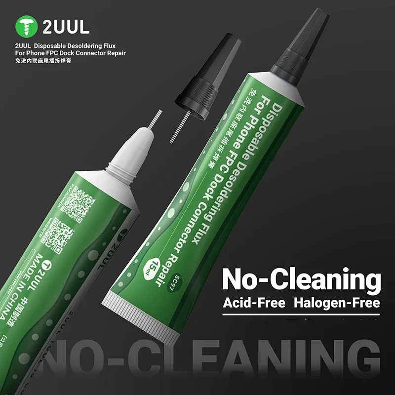 2UUL SC97 15ml Disposable Desoldering Flux Soldering Oil No Cleaning For Mobile Phone FPC Dock Connector Repair Welding Paste
2UUL SC97 15ml Disposable Desoldering Flux Soldering Oil No Cleaning For Mobile Phone FPC Dock Connector Repair Welding Paste