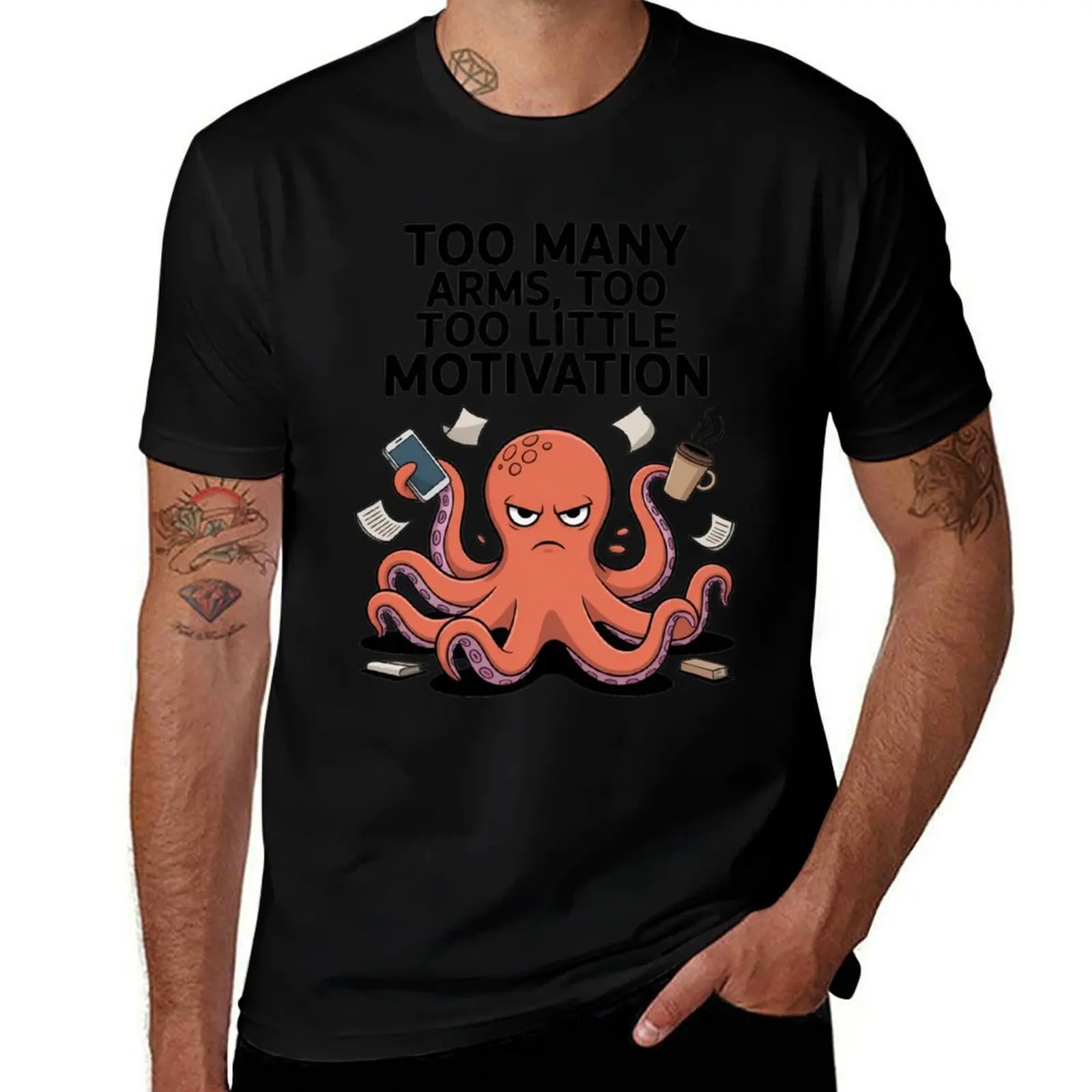 The Overwhelmed Octopus T-Shirt graphic t shirt vintage aesthetic clothes funny shirt cotton men workout shirt
The Overwhelmed Octopus T-Shirt graphic t shirt vintage aesthetic clothes funny shirt cotton men workout shirt