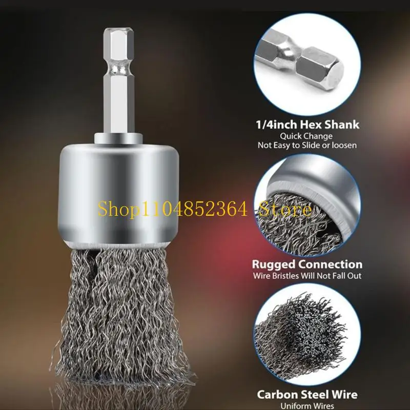 652F 6Pcs Wire Brush for Drill Carbon Steel Wire Wheel Brush Cup Brush Pen Brush Set
652F 6Pcs Wire Brush for Drill Carbon Steel Wire Wheel Brush Cup Brush Pen Brush Set