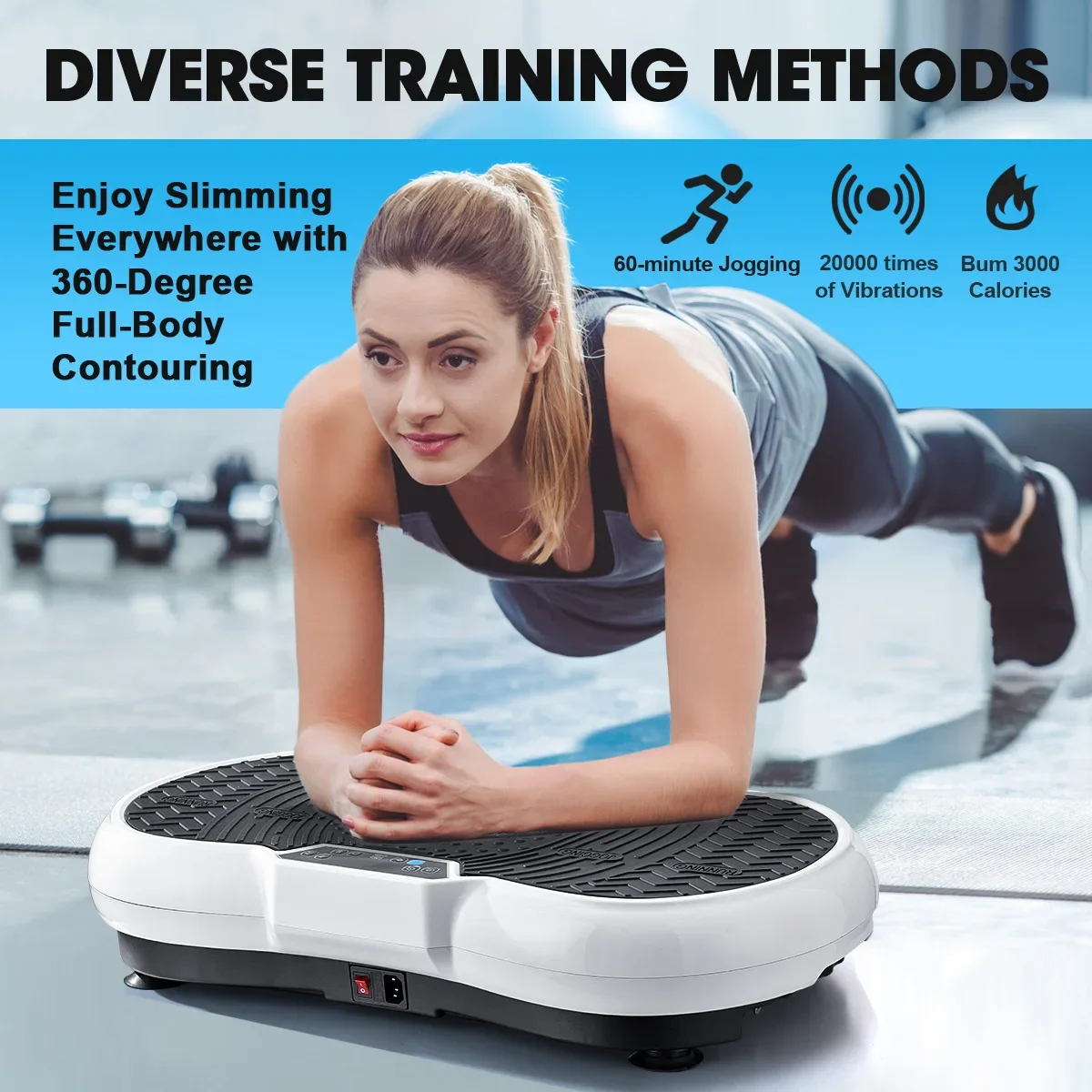 2026 Sports Fitness Equipment Vibration Plate Workout Machine Slimming Whole Body Vibration Plate Training Exercise Machine
2026 Sports Fitness Equipment Vibration Plate Workout Machine Slimming Whole Body Vibration Plate Training Exercise Machine