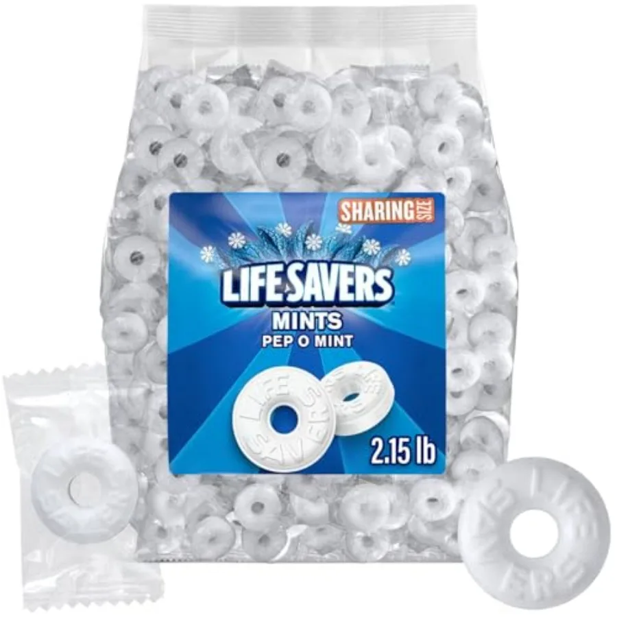 Pep O Mint Hard Candy 2lb + 2oz Bulk Pack of Mints Individually Wrapped Bulk Mints for Parties and Events Ideal Peppermint Cand
Pep O Mint Hard Candy 2lb + 2oz Bulk Pack of Mints Individually Wrapped Bulk Mints for Parties and Events Ideal Peppermint Cand