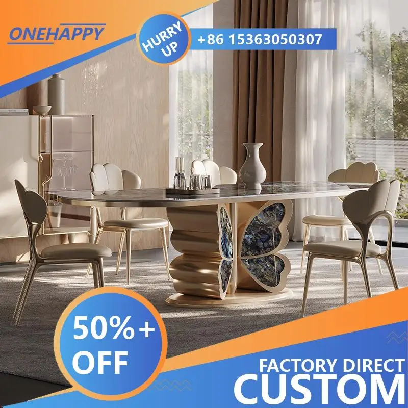 Any Size Custom Multiple Optional Natural Marble Dining Table Waterproof Nordic Modern Durable Household Dining Room Furniture
Any Size Custom Multiple Optional Natural Marble Dining Table Waterproof Nordic Modern Durable Household Dining Room Furniture