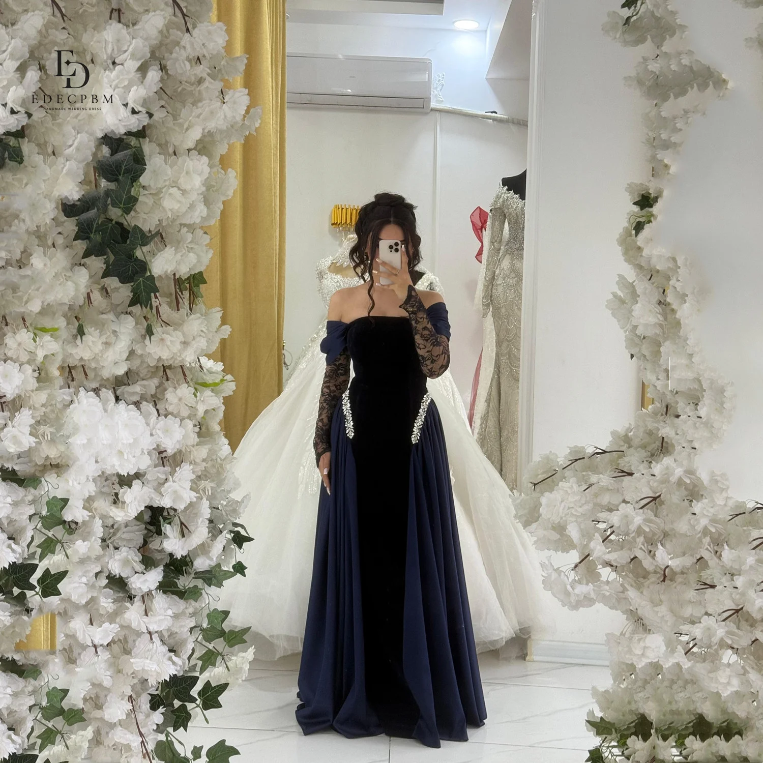 EDECPBM Robes of Soirée Women Evening Dress Elegant Women's Dresses for Wedding Party Black Платье Вечернее Customized Lace Prom
EDECPBM Robes of Soirée Women Evening Dress Elegant Women's Dresses for Wedding Party Black Платье Вечернее Customized Lace Prom