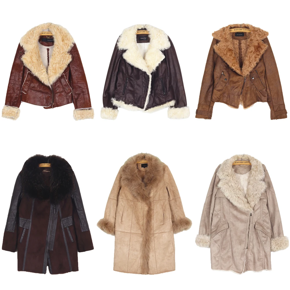 Retro Suede Lamb Fur Hippie Themed Worn-look Jaet Thiened Vintage Leather And Fur Inteated Street Sle Long Sve Zip...
Retro Suede Lamb Fur Hippie Themed Worn-look Jaet Thiened Vintage Leather And Fur Inteated Street Sle Long Sve Zip...