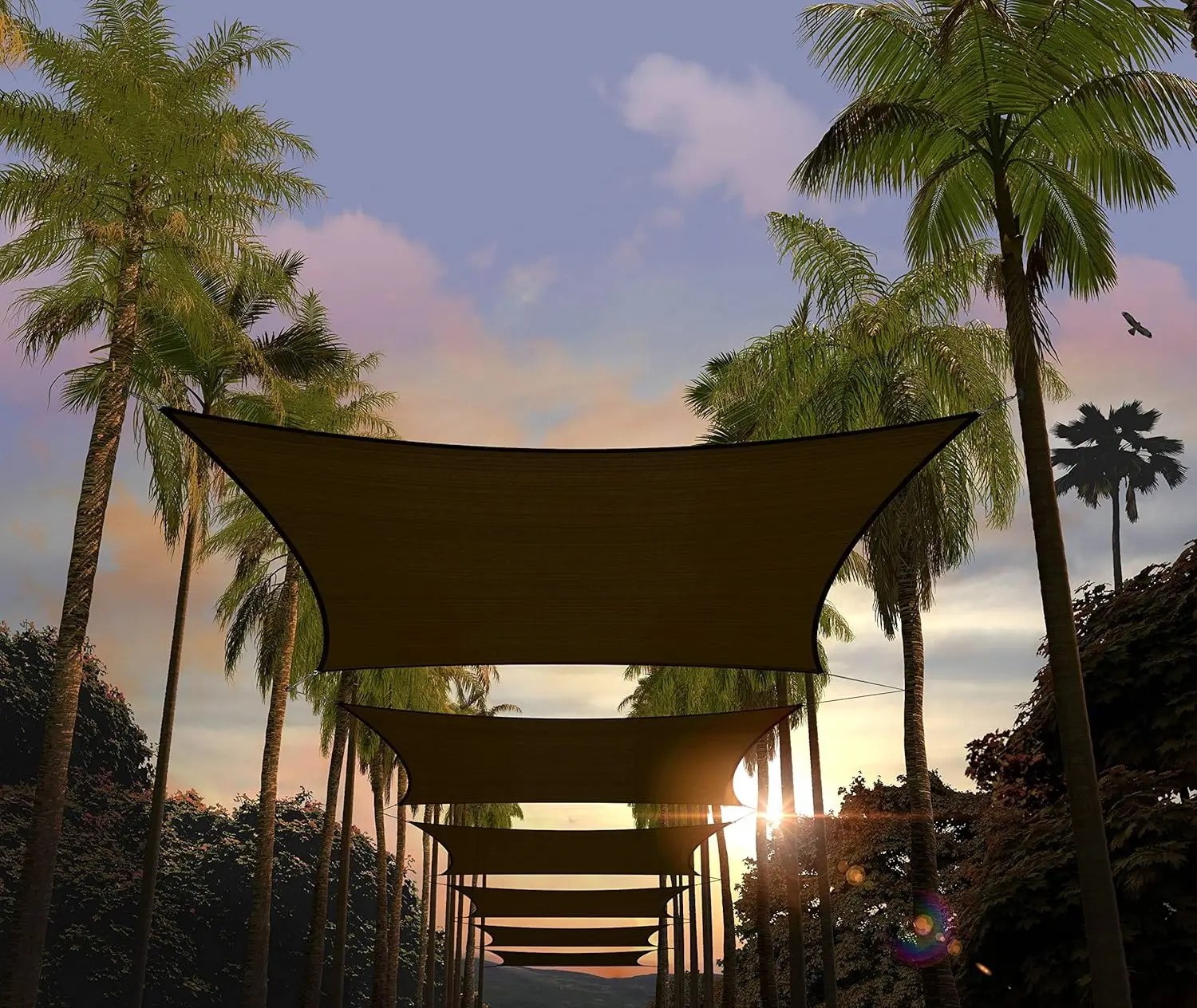 12' x 16' Brown Rectangle Sun Shade Sail Canopy Awning UPF50+ 95% UV Blockage, Water & Air Permeable, Commercial and Residential, 3 Years Warranty (Custom Size Available)
12' x 16' Brown Rectangle Sun Shade Sail Canopy Awning UPF50+ 95% UV Blockage, Water & Air Permeable, Commercial and Residential, 3 Years Warranty (Custom Size Available)