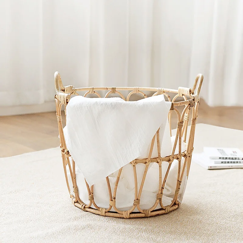 Rattan children's photography large storage basket Indonesian rattan woven hollow dirty clothes blue basket doll storage and fin
Rattan children's photography large storage basket Indonesian rattan woven hollow dirty clothes blue basket doll storage and fin