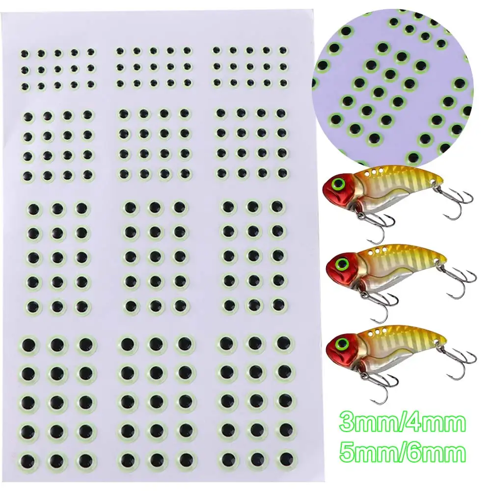 183pcs/sheet 3D Luminous Fishing Lure Eyes 3mm/4mm/5mm/6mm Holographic Bionic Fish Eyes Lifelike Glowing
183pcs/sheet 3D Luminous Fishing Lure Eyes 3mm/4mm/5mm/6mm Holographic Bionic Fish Eyes Lifelike Glowing