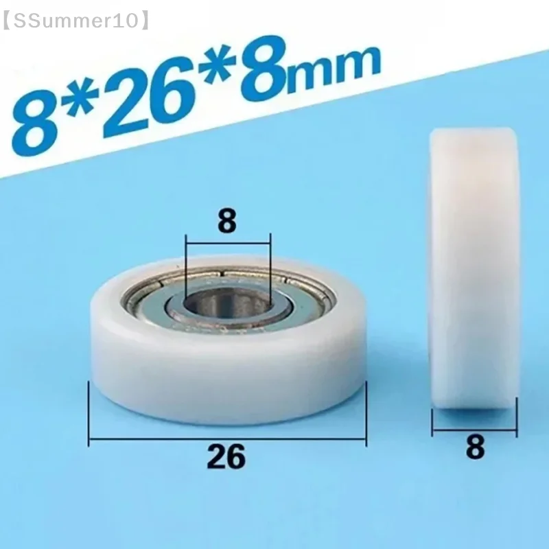 【xxx】 1pcs 8*26*8mm Rubber Covered Small Wheels, 608ZZ Bearings, Flat Rollers, POM Rubber Covered Plastic Pulley Bearings【SS】
【xxx】 1pcs 8*26*8mm Rubber Covered Small Wheels, 608ZZ Bearings, Flat Rollers, POM Rubber Covered Plastic Pulley Bearings【SS】
