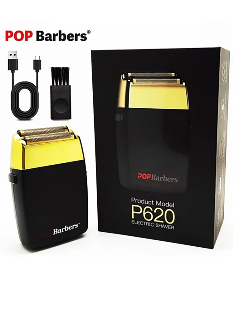 New 7W 11000 RPM Pop Barbers P620 Professional Electric Men's Beard Trimmer Double Foil Shaver Electric Shaver USB Hair Clipper
New 7W 11000 RPM Pop Barbers P620 Professional Electric Men's Beard Trimmer Double Foil Shaver Electric Shaver USB Hair Clipper