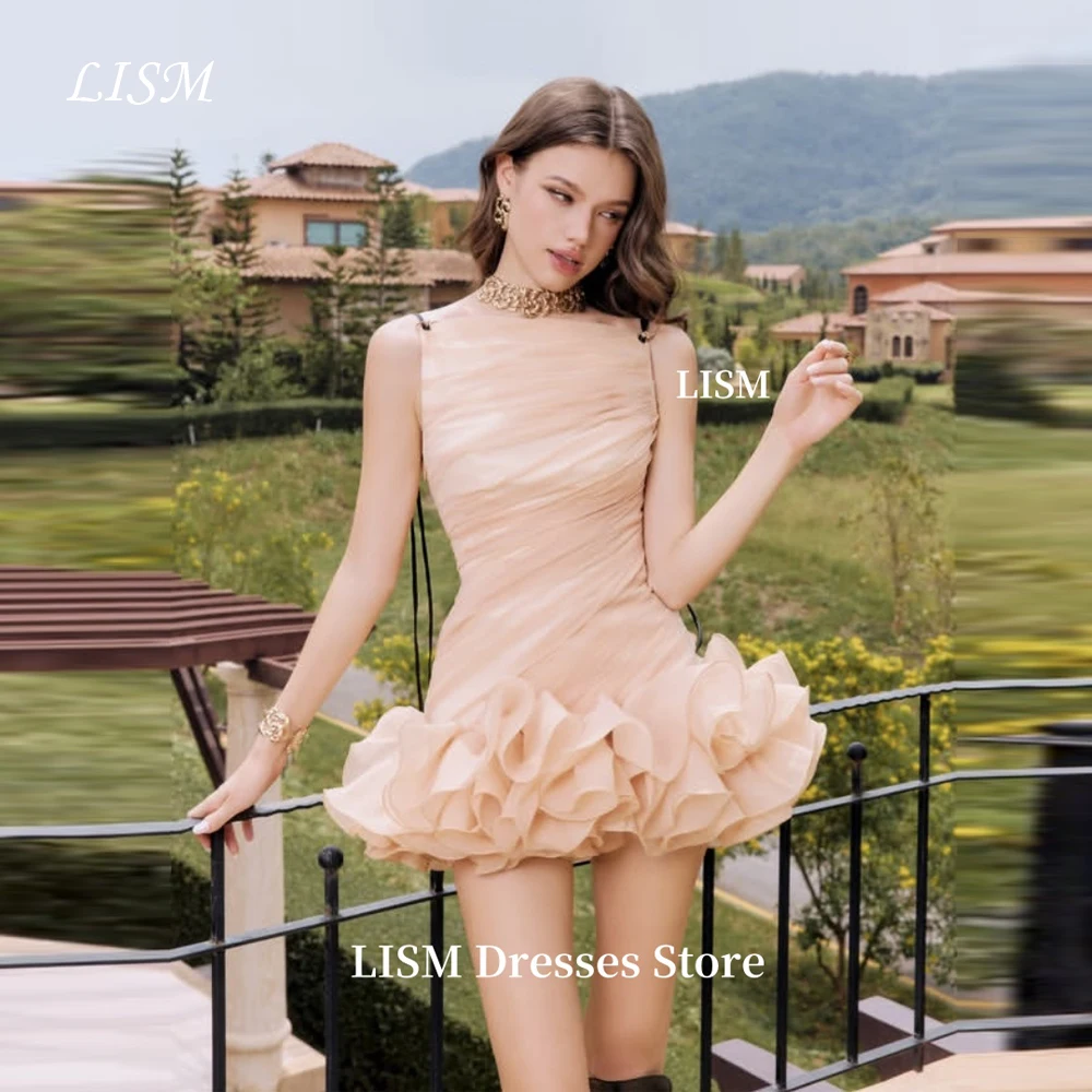 LISM Pink Flower Tiered Elegant A-Line Evening Dresses Soft Tulle Mini Short Cocktail Dresses Robes de soirée Customize
LISM Pink Flower Tiered Elegant A-Line Evening Dresses Soft Tulle Mini Short Cocktail Dresses Robes de soirée Customize