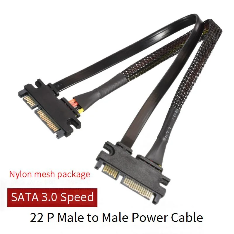 SATA 7+15P Male To Female Extension Cable With Buckle SATA3.0 Hard Disk Power And Data Integrated Connection Cable 30cm 50cm
SATA 7+15P Male To Female Extension Cable With Buckle SATA3.0 Hard Disk Power And Data Integrated Connection Cable 30cm 50cm