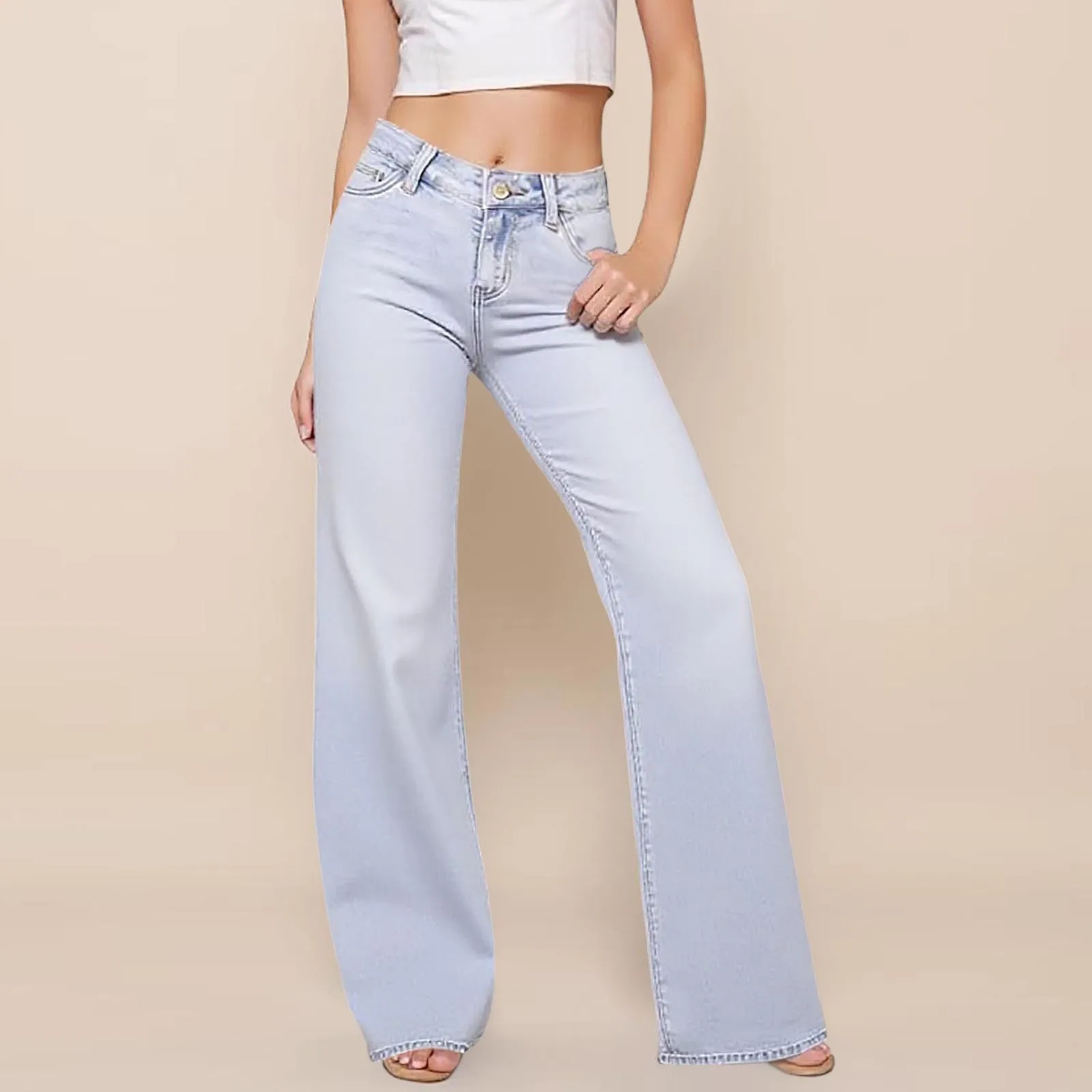 Women Jeans Straight Pants Denim Washing High Waist Loose Fit Pockets Button Basics Wide Leg Trousers Solid Color 2025 Casual
Women Jeans Straight Pants Denim Washing High Waist Loose Fit Pockets Button Basics Wide Leg Trousers Solid Color 2025 Casual