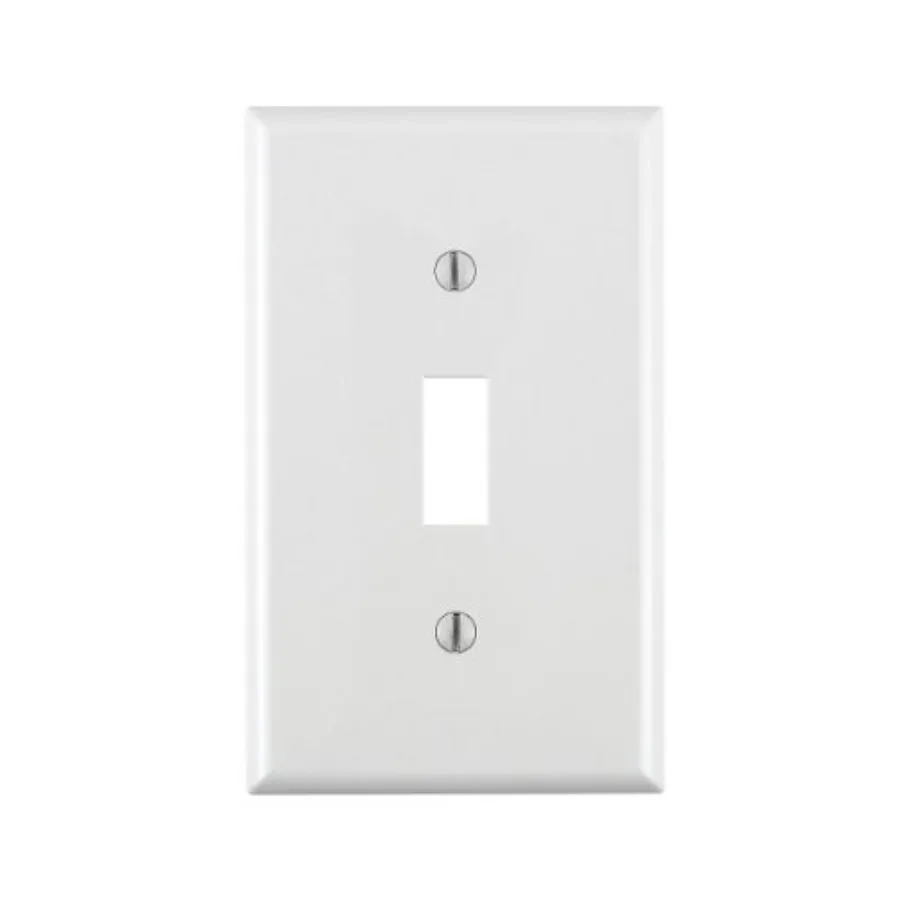 1-Gang Toggle Device Switch Wallplate, Standard Size, Thermoplastic Nylon, Device Mount, 80701-W
1-Gang Toggle Device Switch Wallplate, Standard Size, Thermoplastic Nylon, Device Mount, 80701-W