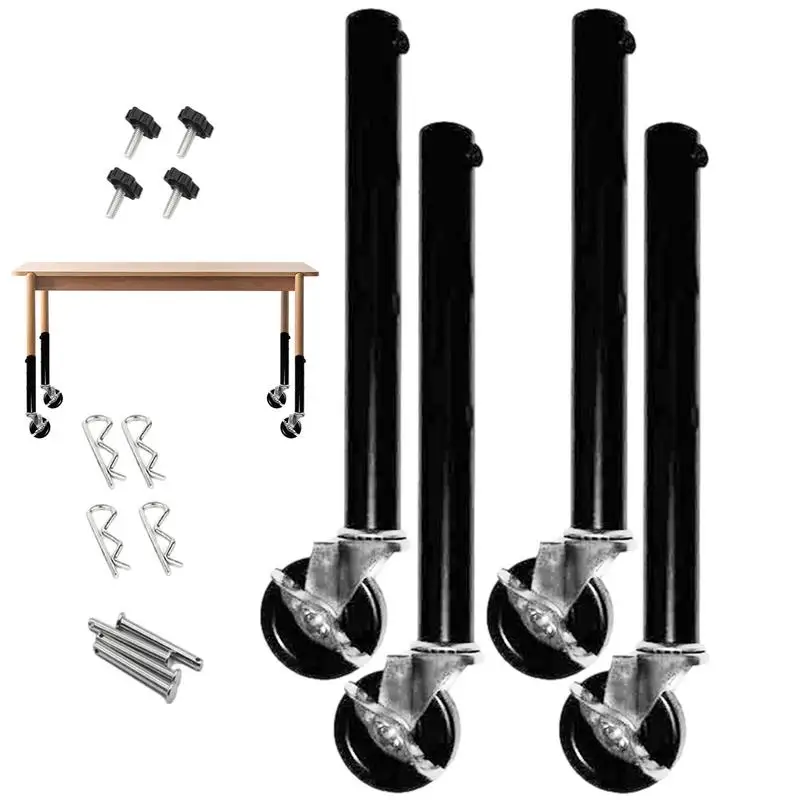 4pcs Table Leg Extenders Adjustable Table Height Risers with Wheels dresser cabinet Table Leg Levelling Feet furniture supplies
4pcs Table Leg Extenders Adjustable Table Height Risers with Wheels dresser cabinet Table Leg Levelling Feet furniture supplies