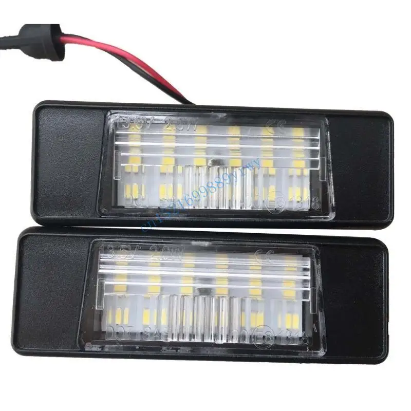 6XDB 2Pcs Car LED Light License Plate Taillight 18 LED 6500K Light for X-Trail
6XDB 2Pcs Car LED Light License Plate Taillight 18 LED 6500K Light for X-Trail