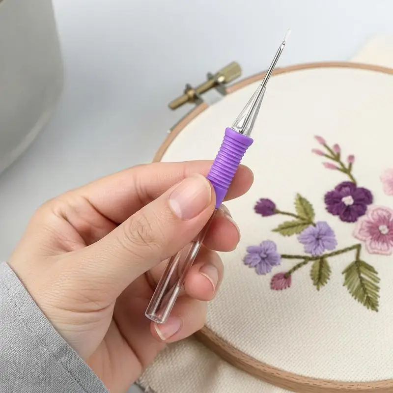 Crafts Durable Needle Knitting Weaving Punch Needle Threader Embroidery Pen Embroidery Tool Sewing Accessories
Crafts Durable Needle Knitting Weaving Punch Needle Threader Embroidery Pen Embroidery Tool Sewing Accessories