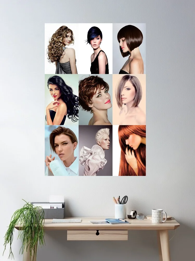 HAIR SALON WOMENS HAIRSTYLE MODELS HAIRDRESSER Picture, Art Print Silk Poster Home Wall Decor
HAIR SALON WOMENS HAIRSTYLE MODELS HAIRDRESSER Picture, Art Print Silk Poster Home Wall Decor