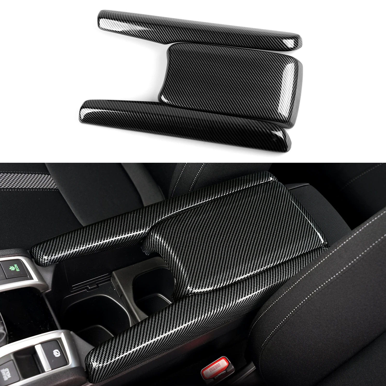 Armrest Storage Box Cover for 2016 2017 2018 2019 2020 2021 Honda Civic 10th Gen Accessories ABS Carbon Fiber Interior Stickers
Armrest Storage Box Cover for 2016 2017 2018 2019 2020 2021 Honda Civic 10th Gen Accessories ABS Carbon Fiber Interior Stickers