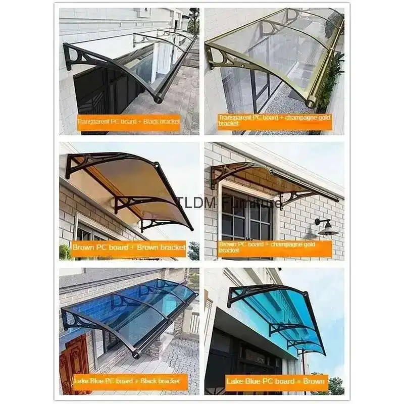 Modern Awnings for B&B Aluminum Alloy Rain-dropping Design with Bracket Awning Luxury High-end Household Awnings for Entrance
Modern Awnings for B&B Aluminum Alloy Rain-dropping Design with Bracket Awning Luxury High-end Household Awnings for Entrance