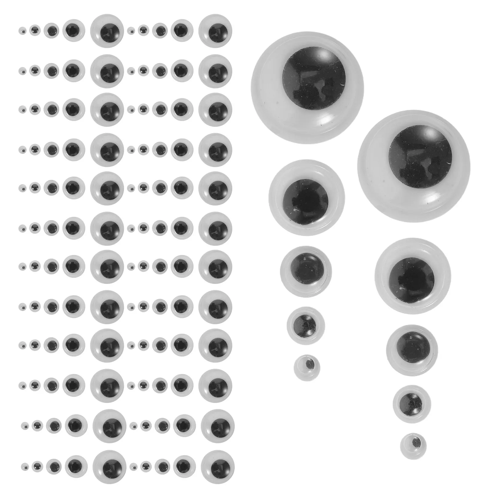 Набор самоклеящихся подвижных глазок разных размеров (4 мм, 5 мм, 6 мм, 8 мм, 10 мм, 12 мм, 15 мм, 18 мм) для рукоделия, мягких игрушек, вязания крючком, лепки из глины
Набор самоклеящихся подвижных глазок разных размеров (4 мм, 5 мм, 6 мм, 8 мм, 10 мм, 12 мм, 15 мм, 18 мм) для рукоделия, мягких игрушек, вязания крючком, лепки из глины