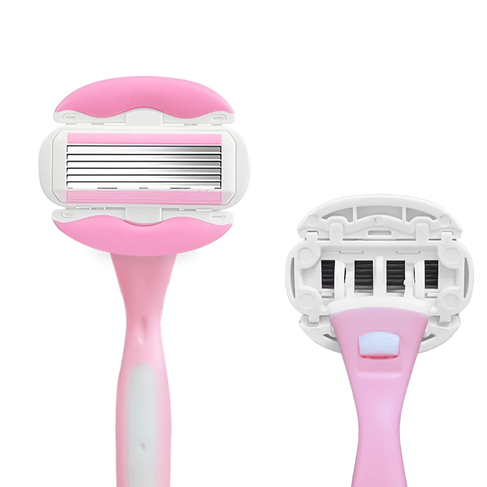Women's Razor High Quality Hot Sale Fixed Head with Six Layers Blades Safety Features Aloe Infused Razor
Women's Razor High Quality Hot Sale Fixed Head with Six Layers Blades Safety Features Aloe Infused Razor
