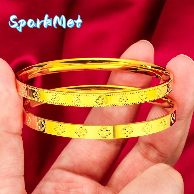 Sparkmet24K Gold Closed Bangle | AU999 Pure Gold, smooth round surface, timeless simplicity, exuding elegant charm for daily wea
Sparkmet24K Gold Closed Bangle | AU999 Pure Gold, smooth round surface, timeless simplicity, exuding elegant charm for daily wea