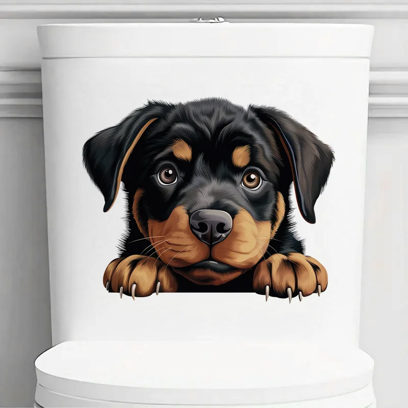 DK124# Black and Brown Rottweiler Puppy Toilet Stickers, Bright Wall for Home, Cabinet, Door,Decoration, Vinyl Car Decals
DK124# Black and Brown Rottweiler Puppy Toilet Stickers, Bright Wall for Home, Cabinet, Door,Decoration, Vinyl Car Decals