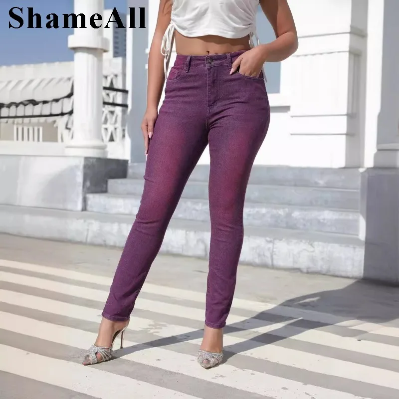 Women Fashion Vintage Leggings Jeans Stretch High Waist Pencil Jeans
Women Fashion Vintage Leggings Jeans Stretch High Waist Pencil Jeans