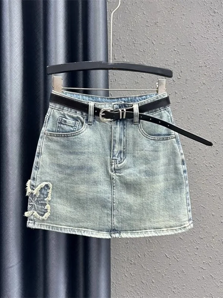 High Waist A-Line Skirt Patchwork Denim Women's Summer Slimming ort Skirts Cotton Polyester Blend Skirts
High Waist A-Line Skirt Patchwork Denim Women's Summer Slimming ort Skirts Cotton Polyester Blend Skirts