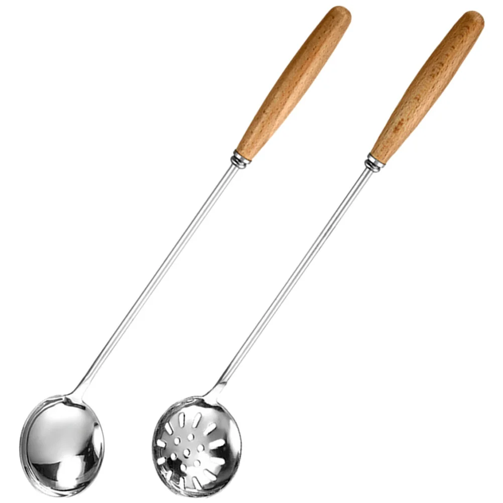 2 Pcs Filter Stainless Steel Spoon Noodle Oil for Kitchen Use Slotted Skimmer Cooking Large Soup
2 Pcs Filter Stainless Steel Spoon Noodle Oil for Kitchen Use Slotted Skimmer Cooking Large Soup