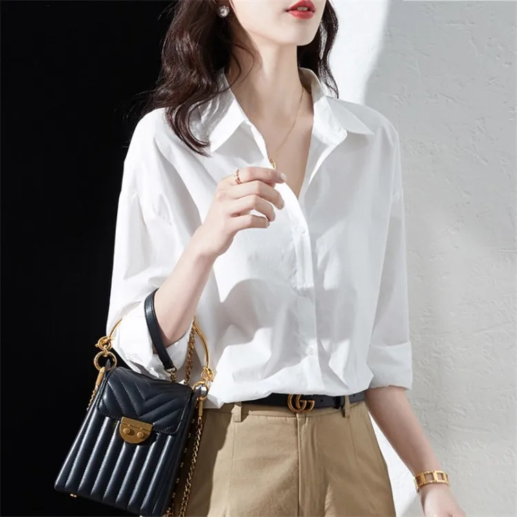 White Shirt Women's Fashion, Fashionable, New, High Grade, Elegant and Exquisite Design, Small and Popular Top Women
White Shirt Women's Fashion, Fashionable, New, High Grade, Elegant and Exquisite Design, Small and Popular Top Women
