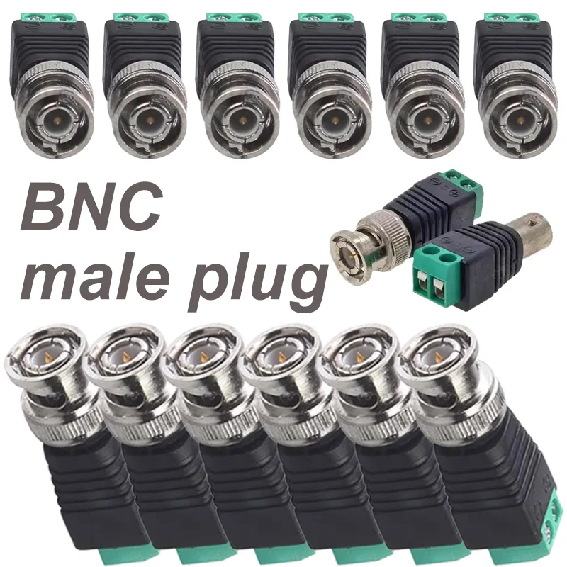 5/20PCS BNC Male Connectors Screw Terminal DC Connector for CCTV Surveillance Camera AHD TVI Camera Coax Cables
5/20PCS BNC Male Connectors Screw Terminal DC Connector for CCTV Surveillance Camera AHD TVI Camera Coax Cables