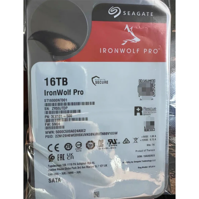 Seagate 16TB PRO ST16000NT001 SATA3 7200rpm 256MB 3.5in enterprise NAS dedicated hard drive CMR vertical non-stacked tile
Seagate 16TB PRO ST16000NT001 SATA3 7200rpm 256MB 3.5in enterprise NAS dedicated hard drive CMR vertical non-stacked tile