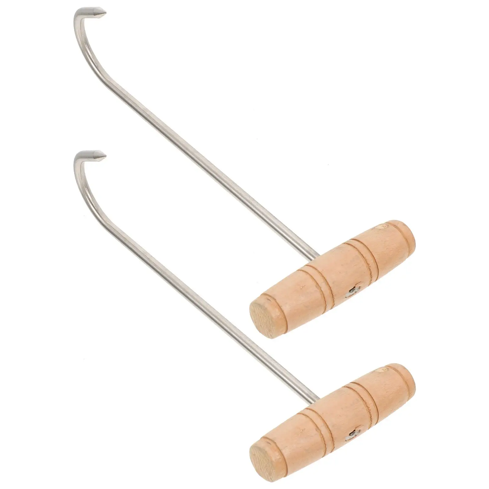 2Pcs Pork Hook Heavy Duty Stainless Steel Meat Hooks for Grilling Beef Butcher Hanging Kitchen T Handle Hook Portable
2Pcs Pork Hook Heavy Duty Stainless Steel Meat Hooks for Grilling Beef Butcher Hanging Kitchen T Handle Hook Portable