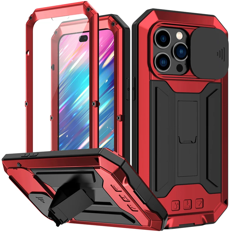 Тяжелый ударопрочный металлический чехол для iPhone 15 Pro Max, закаленное стекло, 360 полная Защита, Чехол для iPhone 13 14, Защита камеры
Тяжелый ударопрочный металлический чехол для iPhone 15 Pro Max, закаленное стекло, 360 полная Защита, Чехол для iPhone 13 14, Защита камеры