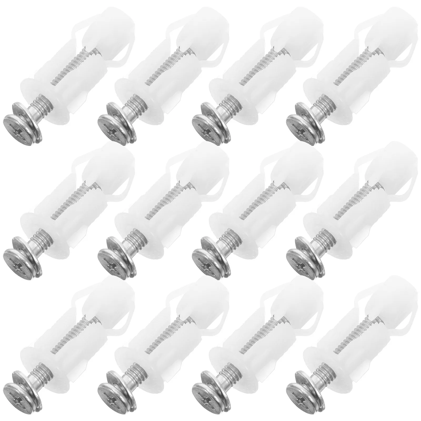 12Pcs Toilet Seat Fastener Bolts Kit Heavy Duty Nylon Metal Expansion Screws Universal Toilet Seat Screw Replacement Hardware
12Pcs Toilet Seat Fastener Bolts Kit Heavy Duty Nylon Metal Expansion Screws Universal Toilet Seat Screw Replacement Hardware