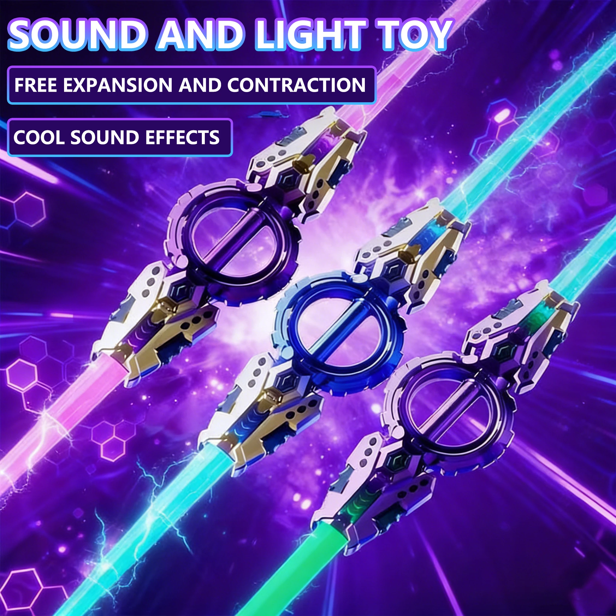 Cool Sound & Light Effects Rotating Design Lightsaber BATTLE SHOWDOWN Rotating Design for Birthday and Holiday Gift
Cool Sound & Light Effects Rotating Design Lightsaber BATTLE SHOWDOWN Rotating Design for Birthday and Holiday Gift