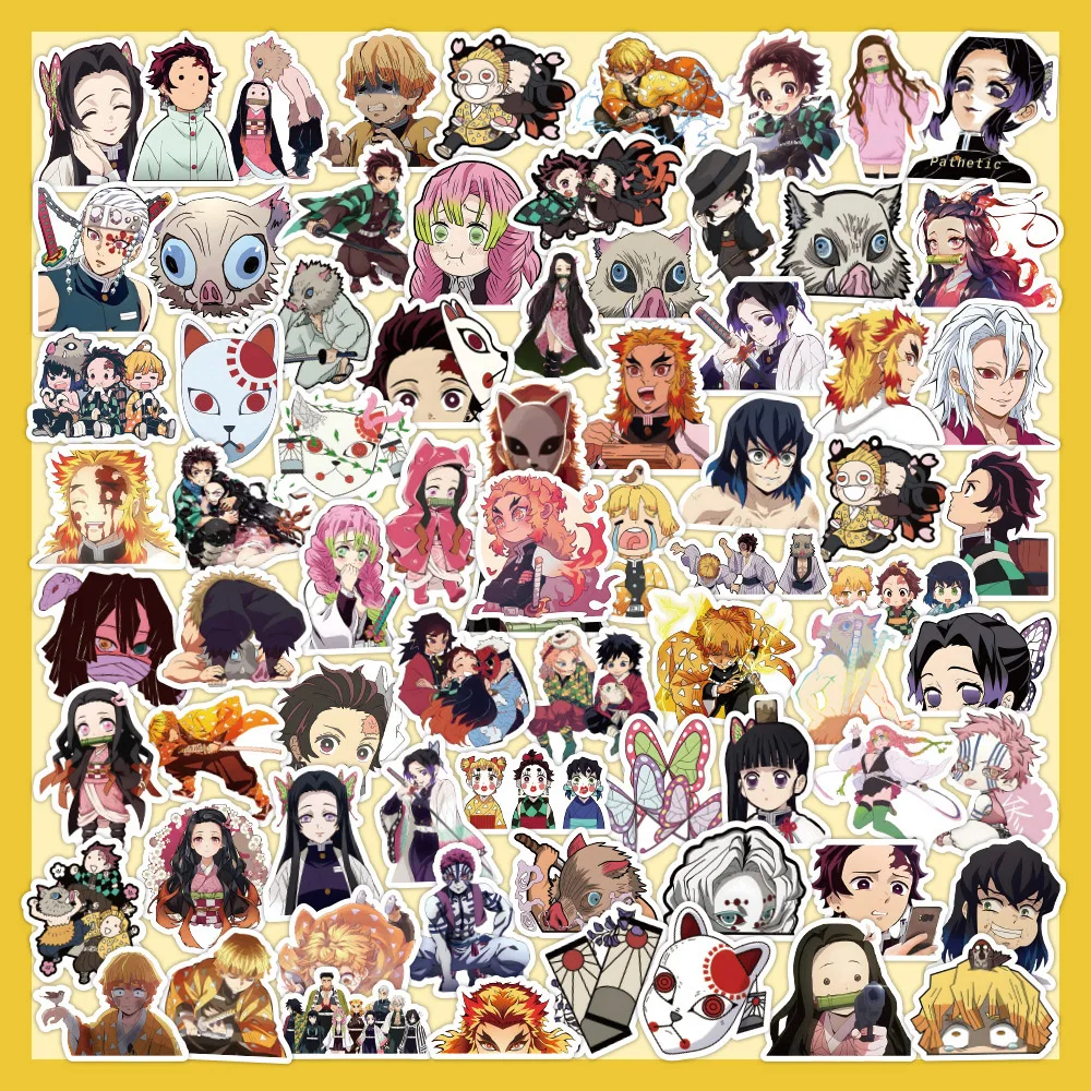 10/30/60pcs Anime Demon Slayer Stickers Cute Graffiti Sticker DIY Stationery Guitar Fridge Phone Cool Cartoon Decal for Kid Gift
10/30/60pcs Anime Demon Slayer Stickers Cute Graffiti Sticker DIY Stationery Guitar Fridge Phone Cool Cartoon Decal for Kid Gift