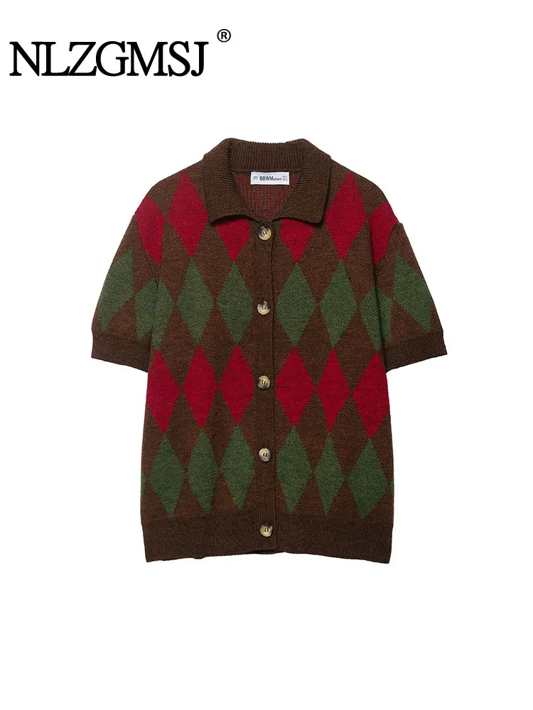 NLZGMSJ женский модный новый кардиган на пуговицах с коротким рукавом и v-образным вырезом вязаный свитер кардиганы шикарный женский трикотаж с ромбовидным принтом пальто
NLZGMSJ женский модный новый кардиган на пуговицах с коротким рукавом и v-образным вырезом вязаный свитер кардиганы шикарный женский трикотаж с ромбовидным принтом пальто