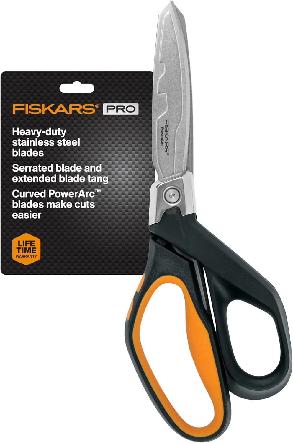 Heavy Duty Serrated Stainless Steel Scissors, PowerArc Shop Shears for Cutting Insulation, Duct Tape, Cardboard, Rope and Tyvek
Heavy Duty Serrated Stainless Steel Scissors, PowerArc Shop Shears for Cutting Insulation, Duct Tape, Cardboard, Rope and Tyvek