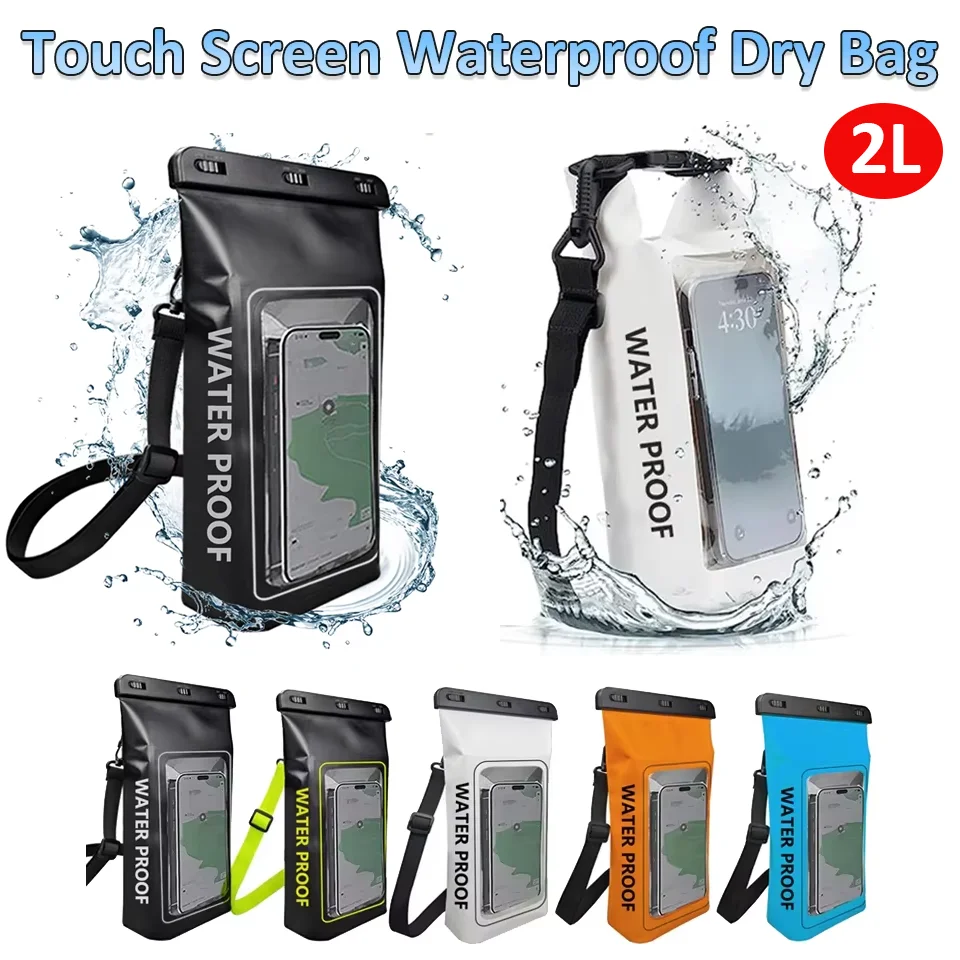 Водонепроницаемая сумка-гермомешок 2 л с сенсорным экраном для плавания, рафтинга, активного отдыха, хранения снаряжения для серфинга и каякинга
Водонепроницаемая сумка-гермомешок 2 л с сенсорным экраном для плавания, рафтинга, активного отдыха, хранения снаряжения для серфинга и каякинга