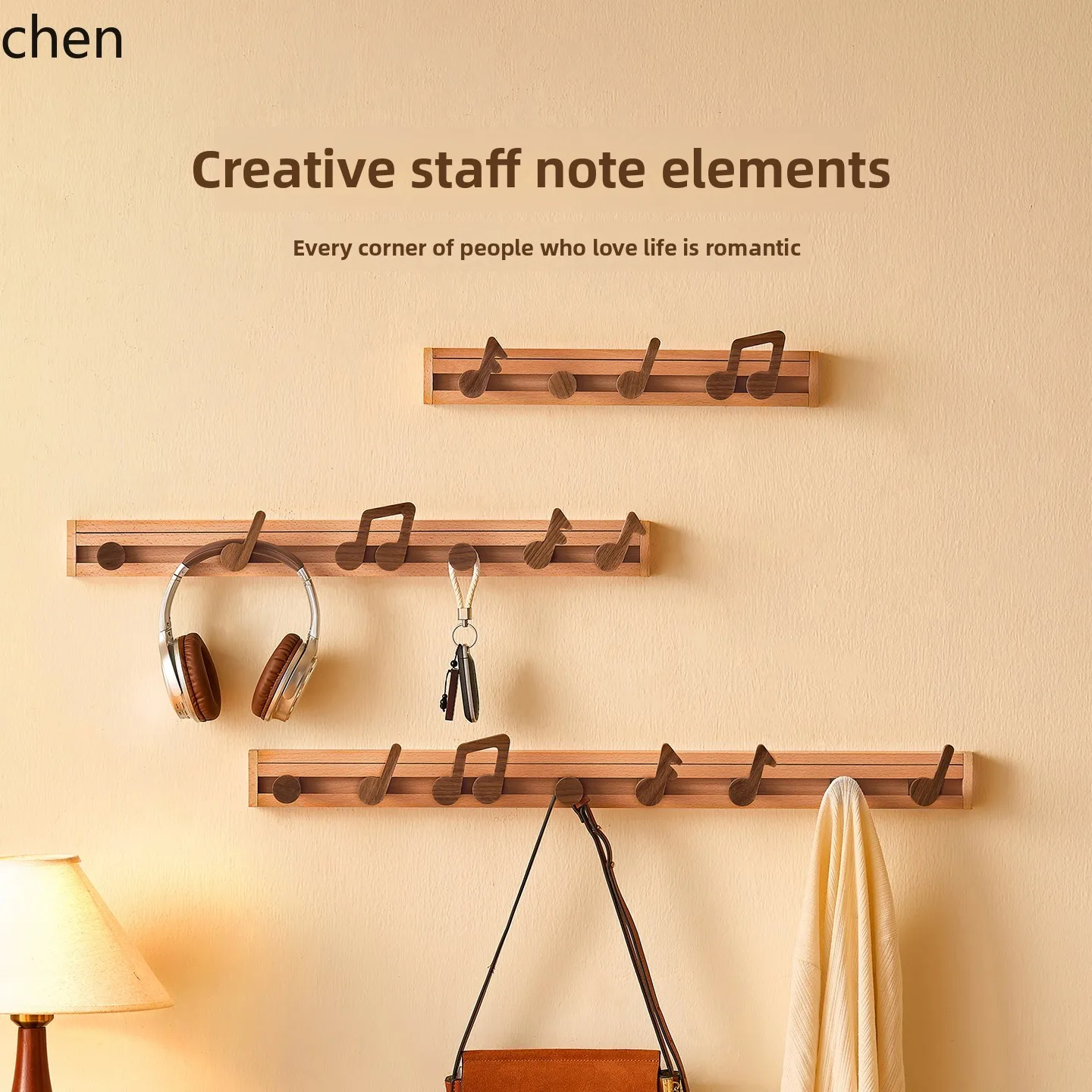 PYHSolid Wood Musical Note Entryway Coat Rack Door Back Wall Hanging Creative Decorative Hook Rack
PYHSolid Wood Musical Note Entryway Coat Rack Door Back Wall Hanging Creative Decorative Hook Rack