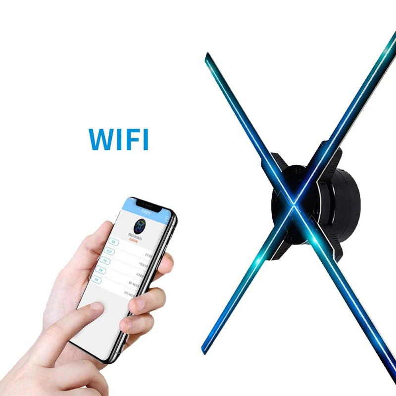 Holographic 3D advertising LED fan display wifi remote control for different occassion
Holographic 3D advertising LED fan display wifi remote control for different occassion