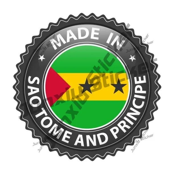 Made In Sao Tome And Principe Badge Sticker With Stars And National Flag Creative Decals Accessories Camping Vehicle Phone Guita
Made In Sao Tome And Principe Badge Sticker With Stars And National Flag Creative Decals Accessories Camping Vehicle Phone Guita